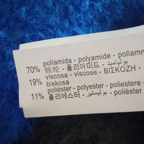 Zara Blue Striped SOFT Sweater M - Picture 5 of 5